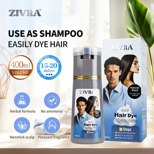 ZIVRA Hair Dye Shampoo – Quick, Easy & Lasting Colour