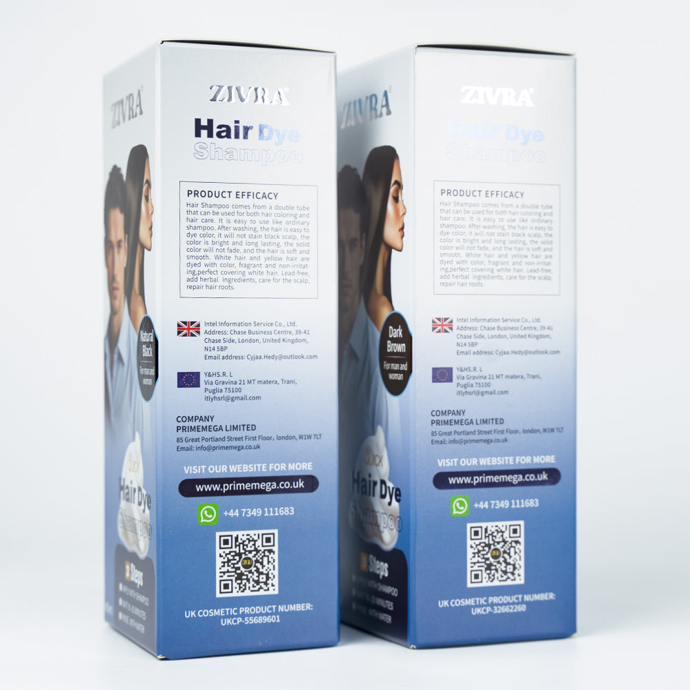 ZIVRA Hair Dye Shampoo – Quick, Easy & Lasting Colour