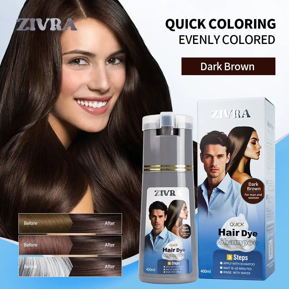 ZIVRA Hair Dye Shampoo – Quick, Easy & Lasting Colour
